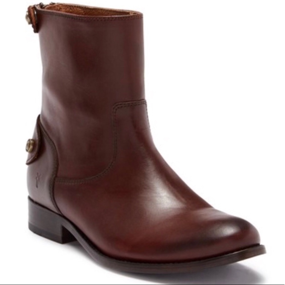 Frye Melissa Button Back Zip Short Boots